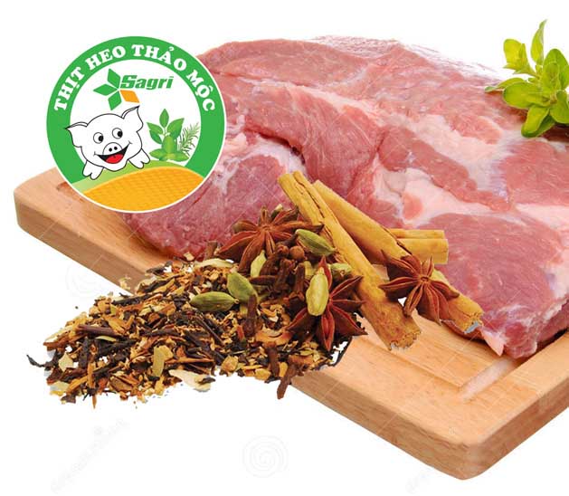 Thịt vai heo Thảo mộc Sagri 1kg - [Giao Ngay Tại HCM]