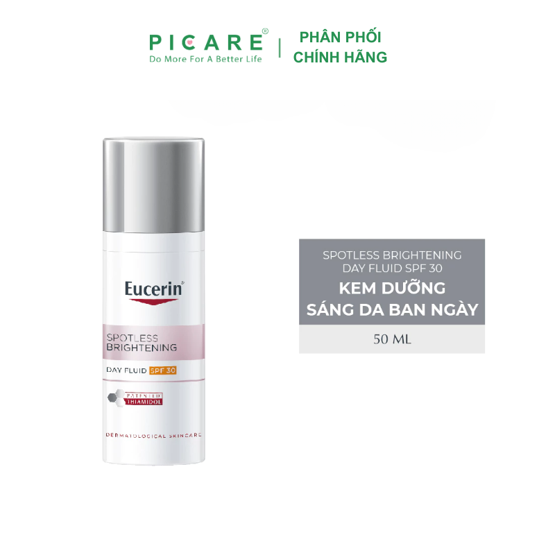 [GIẢM 20K ĐƠN 399K] Kem dưỡng trắng sáng da ban ngày EUCERIN ULTRAWHITE+ SPOTLESS SPF30 50ml