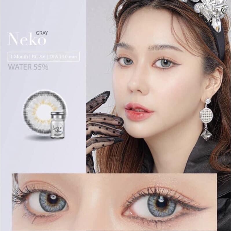 Kính áp tròng [ lens mắt ] GRAY 14.0 -14.2mm [ Tú Mây Contact Lens Bình Dương ]
