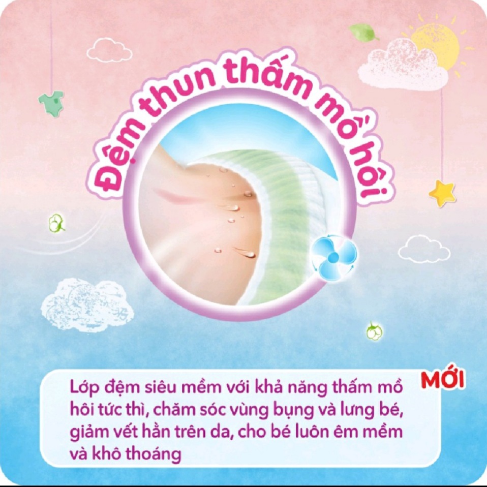 Tã dán Bobby lõi nén cotton-soft 3mm S 54 miếng, S80 miếng (4-8kg)