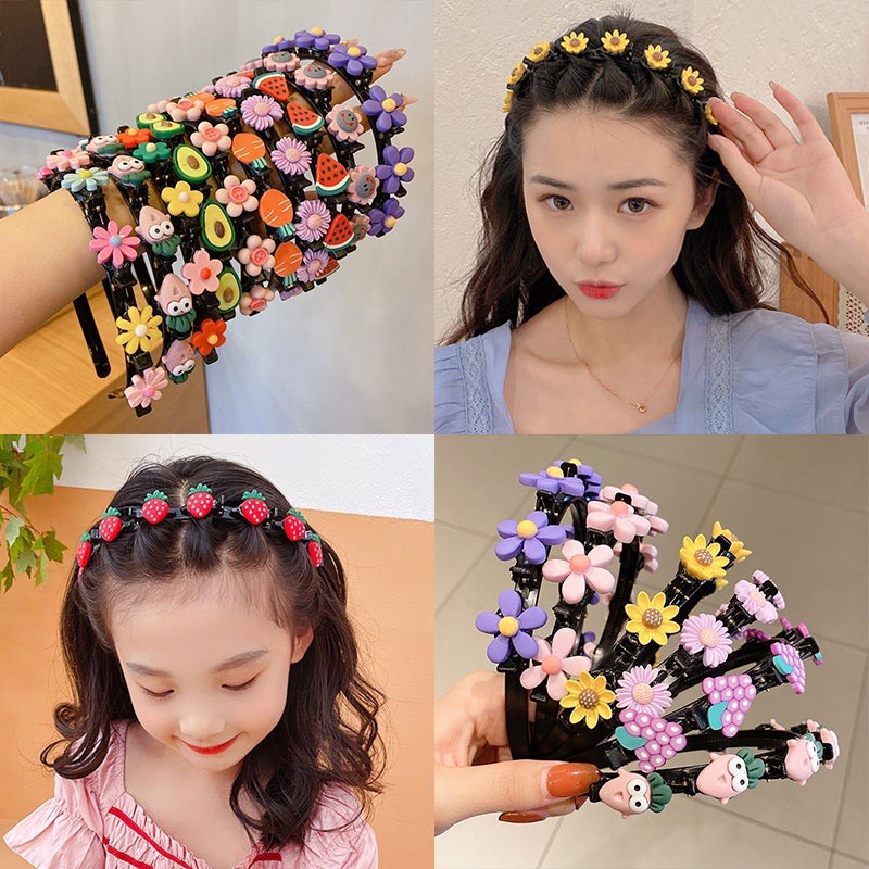 Cài tóc phong cách Hàn Quốc dễ thương cho bé gái