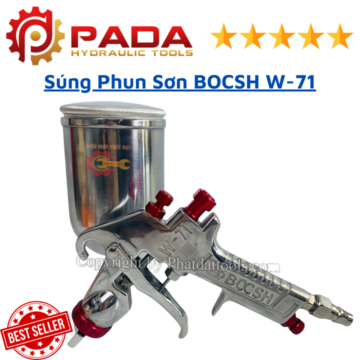 Súng phun sơn bocsh w-71 cao cấp-hàng chất lượng.