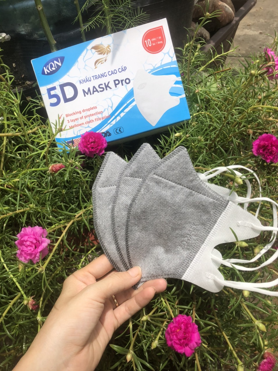 Thùng 100 chiếc khẩu trang 5D NOKA