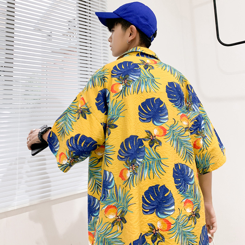 [HCM]ÁO TRÁI CÂY HAWAII ÁO SƠ MI VẢI KATE ĐŨI - ALC22