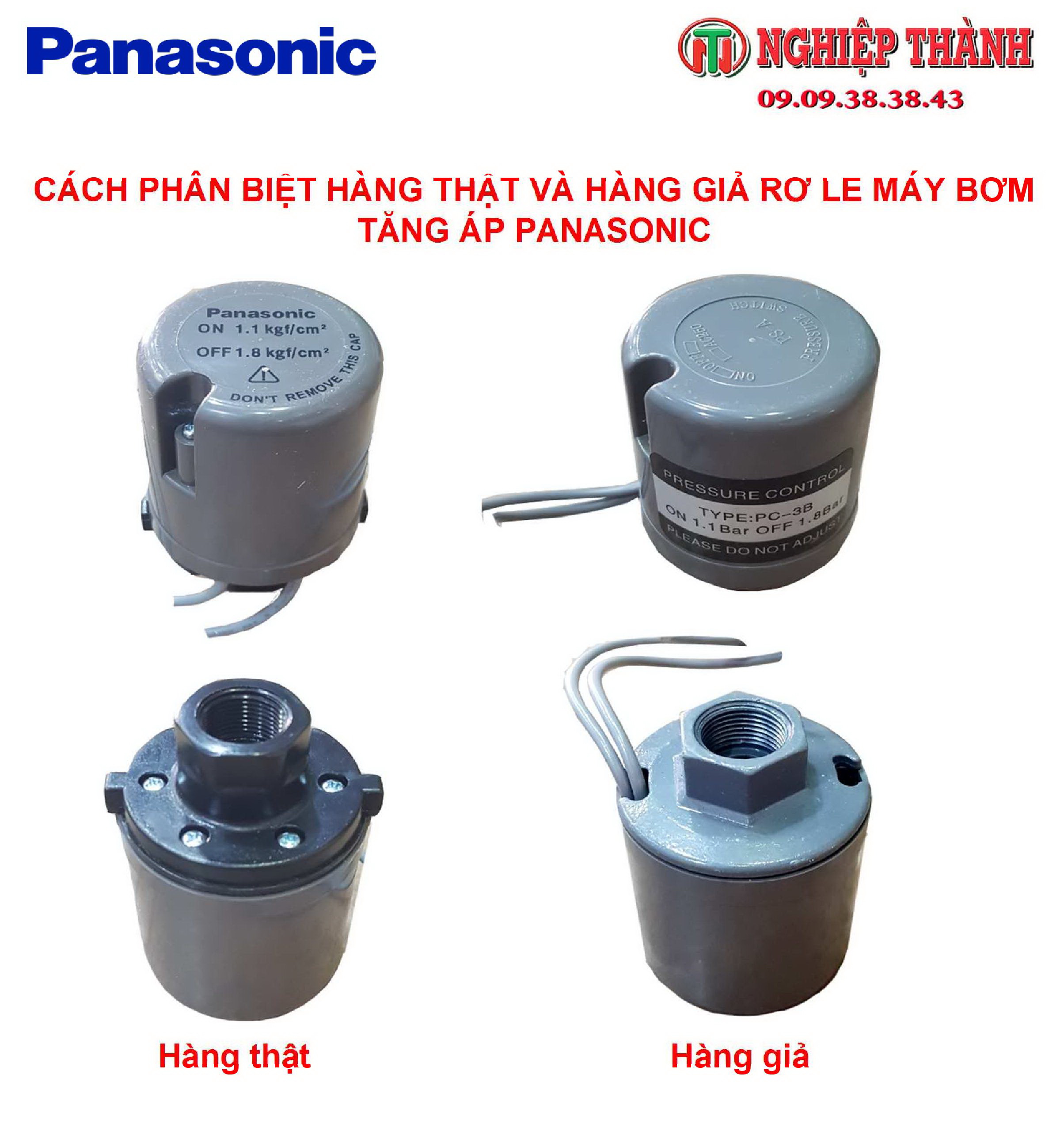 Rơ Le Áp Lực Máy Bơm Tăng Áp Panasonic