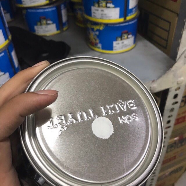 [HCM]Sơn bạch tuyết trắng bóng lon 400gram chất lượng đảm bảo an toàn đến sức khỏe người sử dụng cam kết hàng đúng mô tả