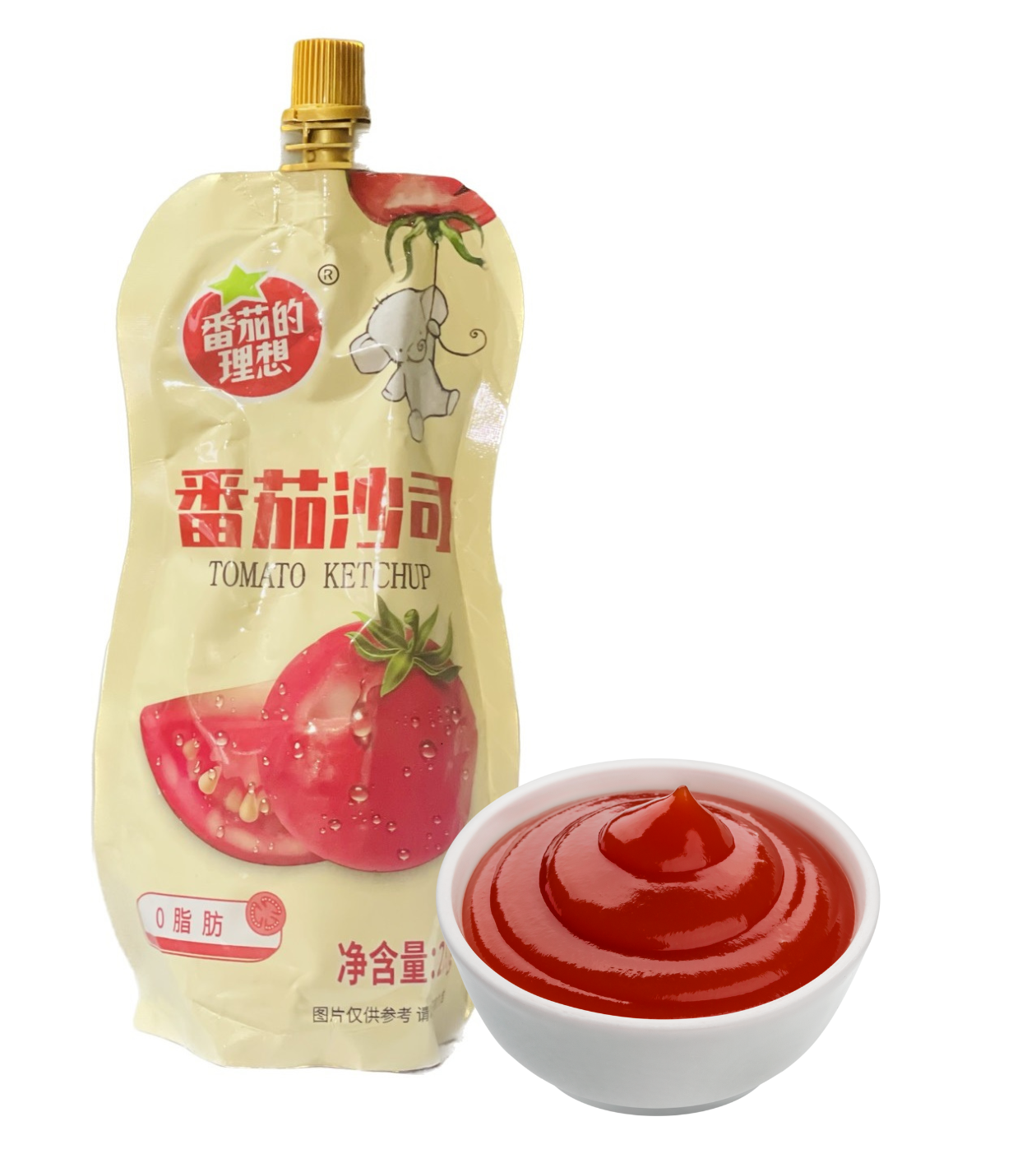 Gói tương cà Ketchup nắp tiện lợi 288g