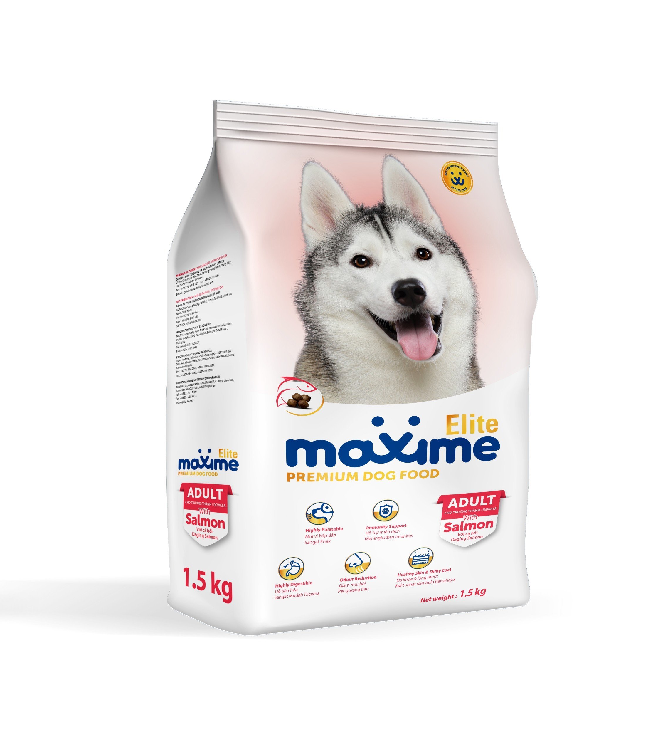 Hạt cho chó maxime elite vị thịt cừu 1.5kg -