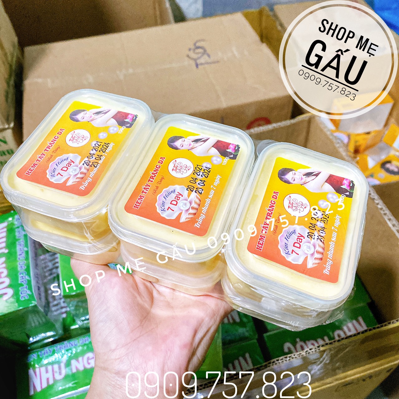 Sỉ lố 6 hộp kem trắng da 7day