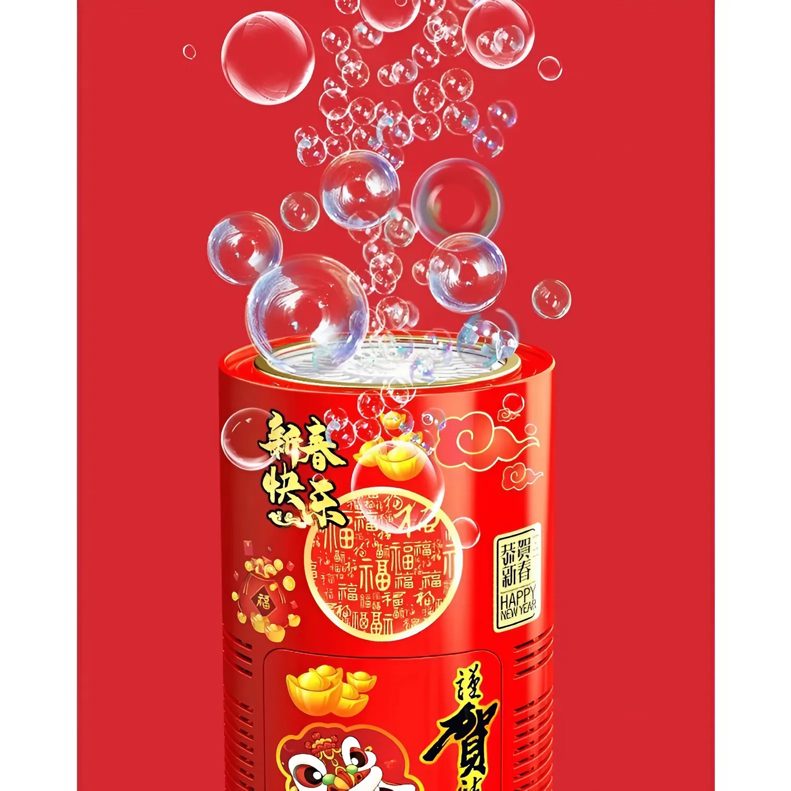 Air fireworks bubble maker Music bubble maker 16 holes automatic led bubble maker-happy home 4U
