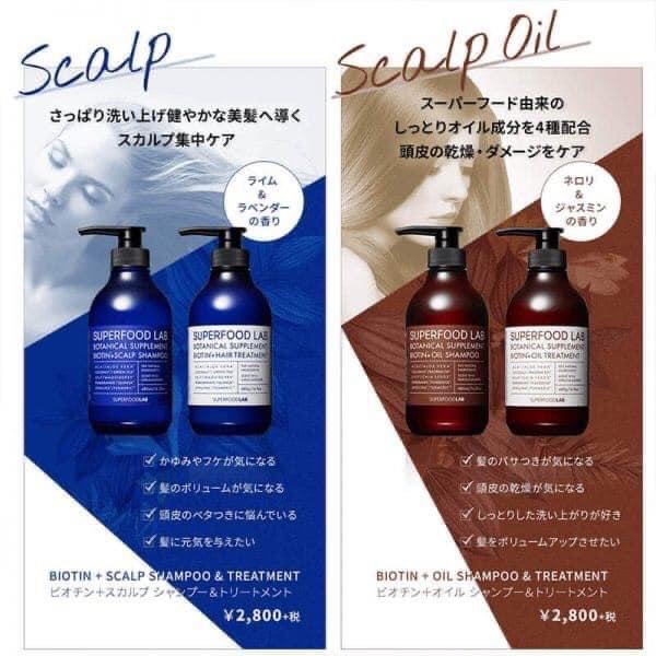 SUPERFOOD LAB- Dầu xả Biotin&Scalp (480ml)