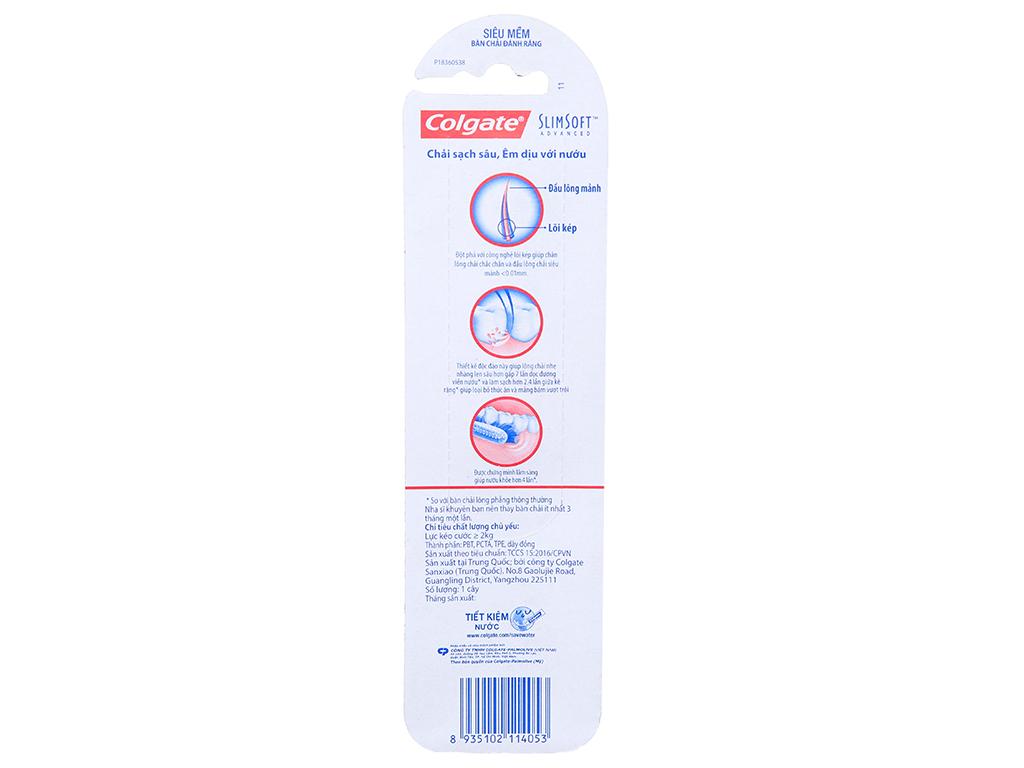 Bàn chải Colgate SlimSoft Advanced siêu mềm mảnh
