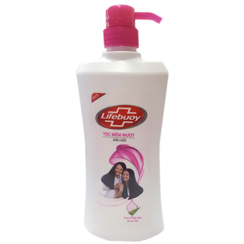 Dầu gội Lifebuoy tóc mềm mượt chai 640g - dầu gội đầu life buoy chăm sóc tóc gia đình