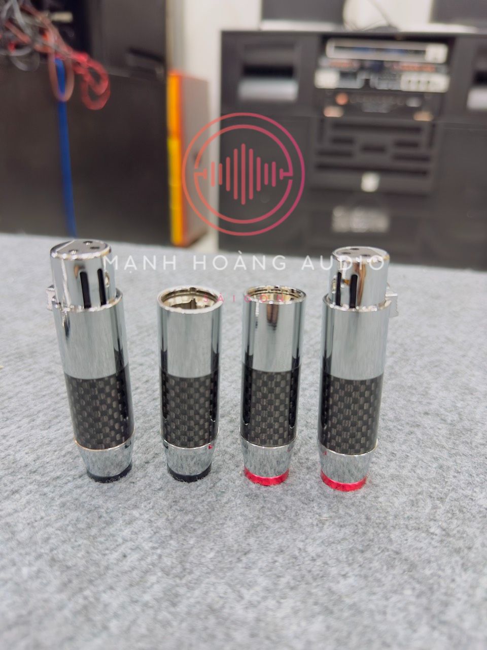 Jack canon Cacbon Combo 2 cặp (4 Chiếc ) - Mạnh Hoàng Audio