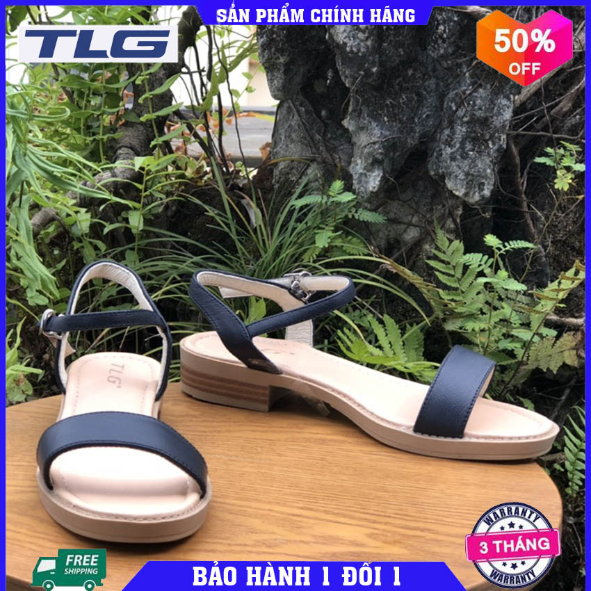 Giày nữ cao gót, Sandal nữ 3 phân đế đúc,quai da siêu dễ thương 21332