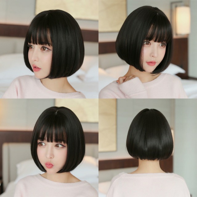 Tóc giả cả đầu ❤️FREESHIP❤️ Tóc giả nguyên đầu ngắn mã cc60