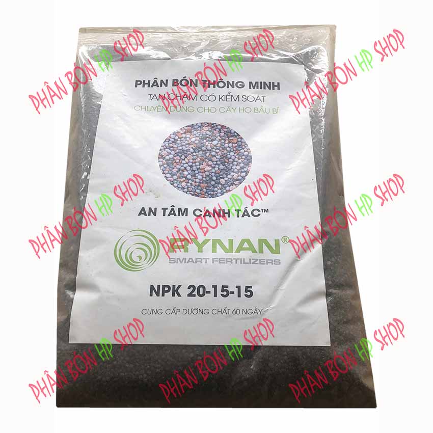 Phân Bón Thông Minh Tan Chậm Có Kiểm Soát NPK 20-15-15 (Bao 5KG) Cung Cấp Dưỡng Chất 60 ngày - Chuyên Dùng Cho Cây Họ Bầu Bí