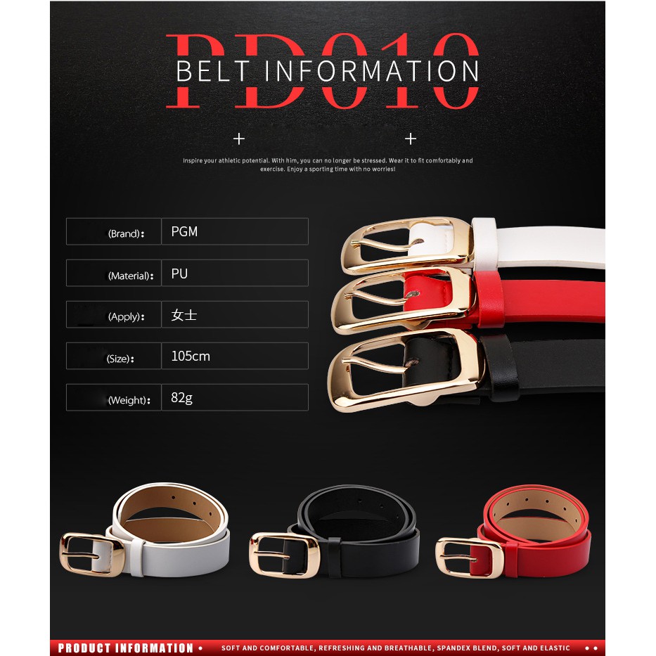 DÂY LƯNG GOLF NỮ - PGM GOLF BELT - PD010