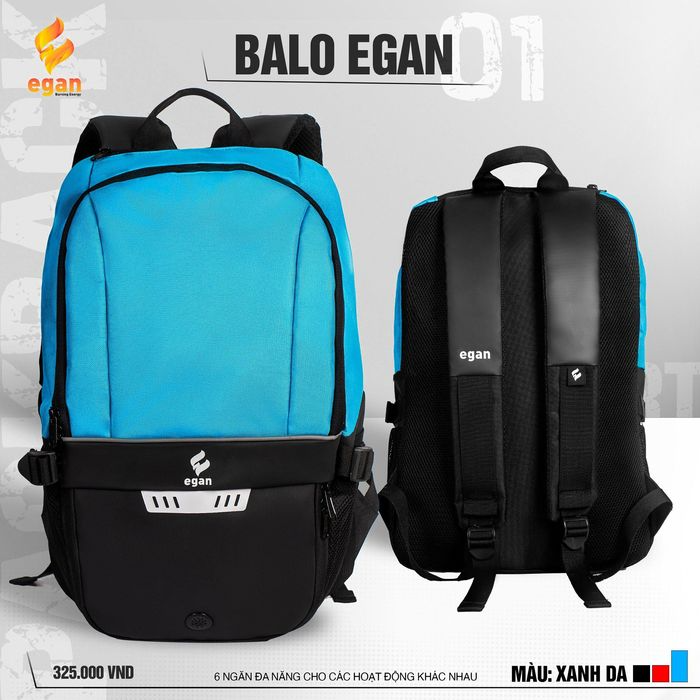 Balo thể thao cao cấp Egan 01, Balo thời trang FREESIZE EGAN 01 có ngăn đựng giày riêng