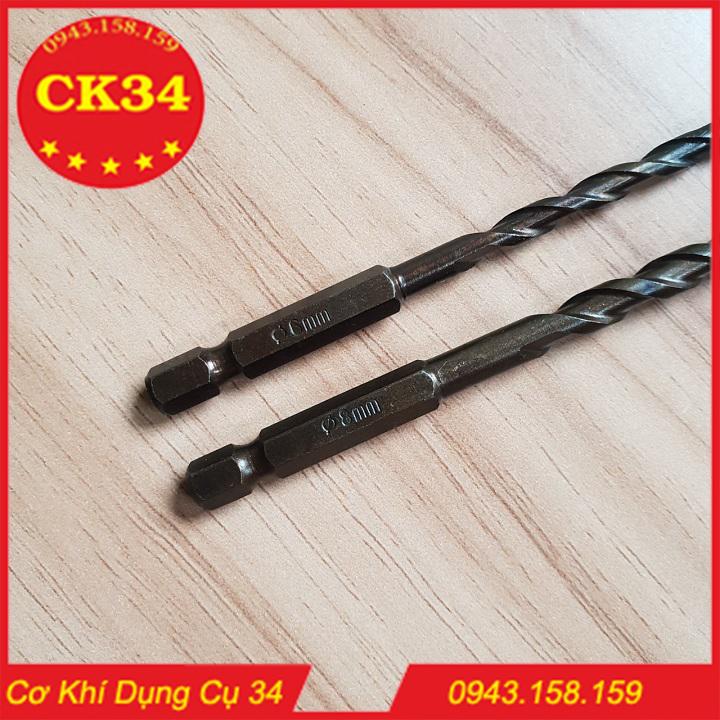 Mũi khoan gạch men, kính thủy tinh, đá granit... phi 6 và 8