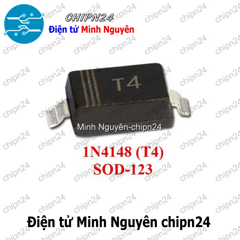 [25 con] (G4.1) Diode Dán 1N4148 [T4] SOD-123 (SMD) (4148) - HH005927