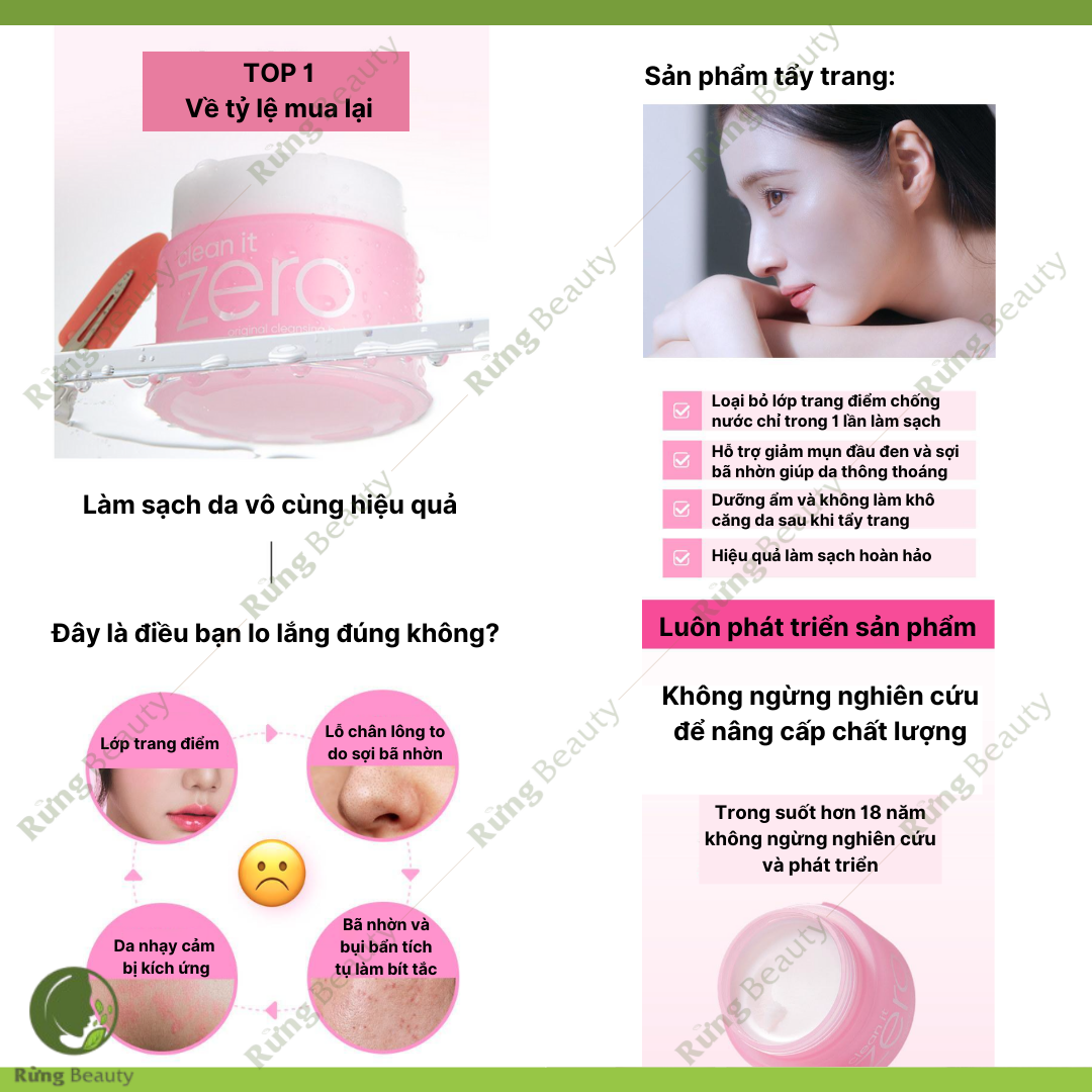SÁP TẨY TRANG BANILA CO CLEAN IT ZERO #Cleansing_palm_original 100ML/180ML