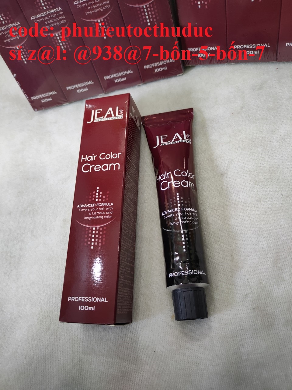 Màu nhuộm tóc Jeal, không có oxi đi kèm