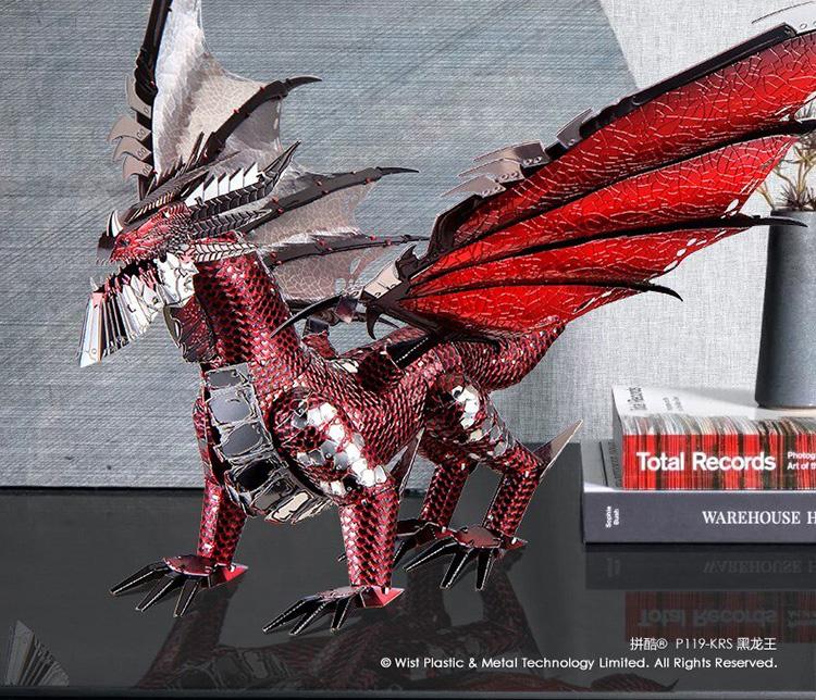 mô hình thép 3D tự ráp Piececool black Dragon