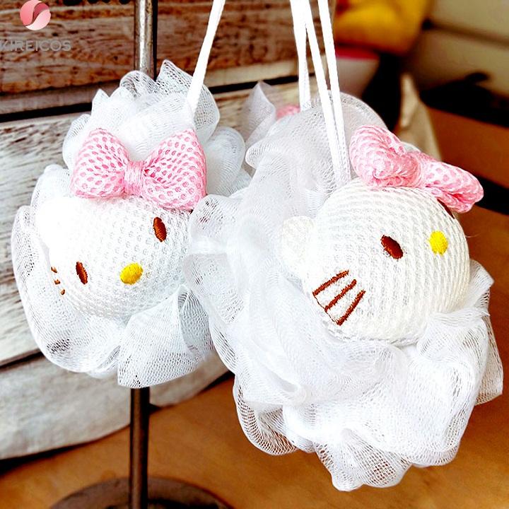 Bông Tắm Tròn Hello Kitty Dễ Thương