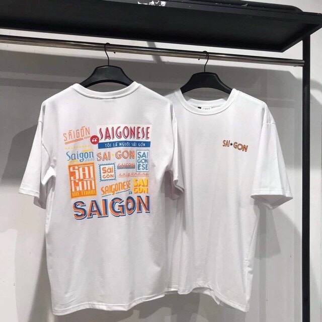 Áo Thun Unisex Nam Nữ Form Rộng Tay Lỡ Thời Trang Hàn Quốc SÀI GÒN Độc Đẹp Vải Dày Mịn Thoáng Mát Thiết Kế Thời Trang Kiểu Dáng Năng Động Trẻ Trung