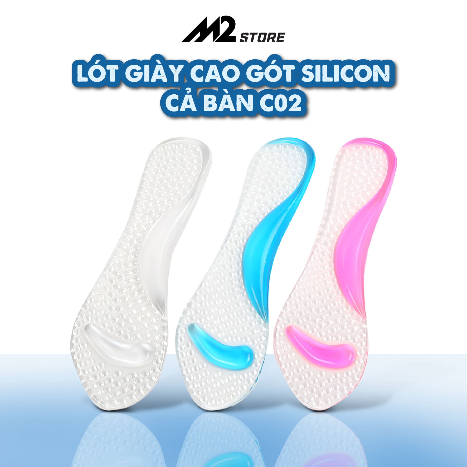 Lót giày cao gót silicon cả bàn C02