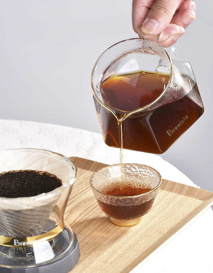 Bình chứa cà phê Server Brewista X-series 400ml - Gilded Border