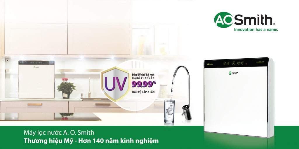 [Trả góp 0%]Máy lọc nước Ao Smith UV AR75-U2