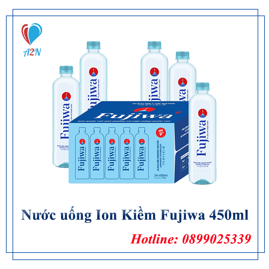 [HCM - Thùng 24 chai] Nước Uống Ion Kiềm 450ml Fujiwa