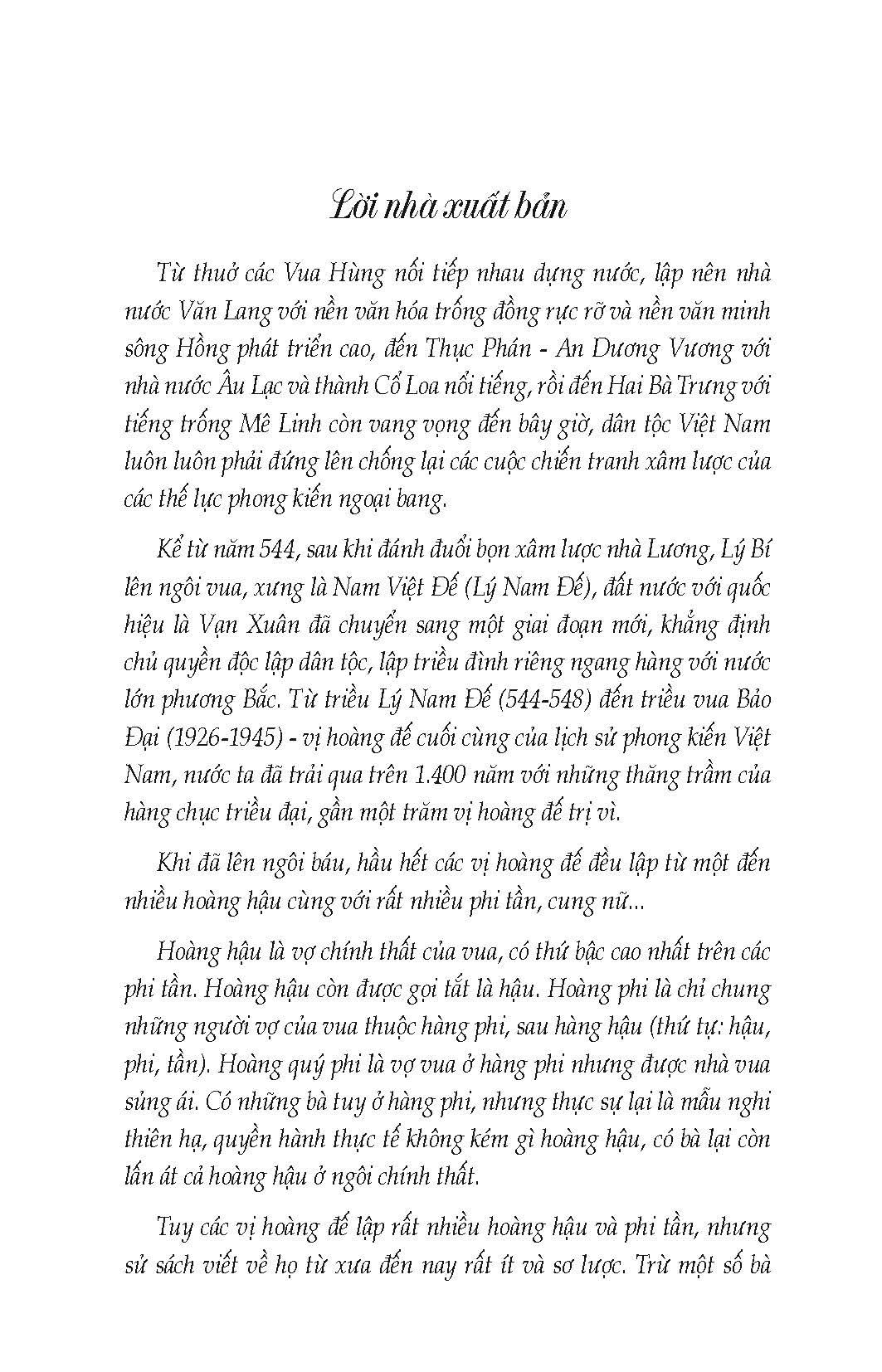 54 Vị Hoàng Hậu Việt Nam