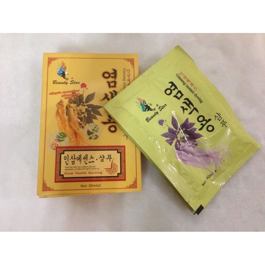 DẦU GỘI Thảo dược GINSENG INSTANT DYEING (hộp 10 gói)