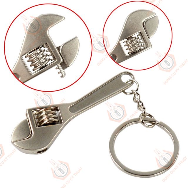 Mỏ lết móc khoá mini inox _ [Shop Dụng Cụ Kỹ Thuật]