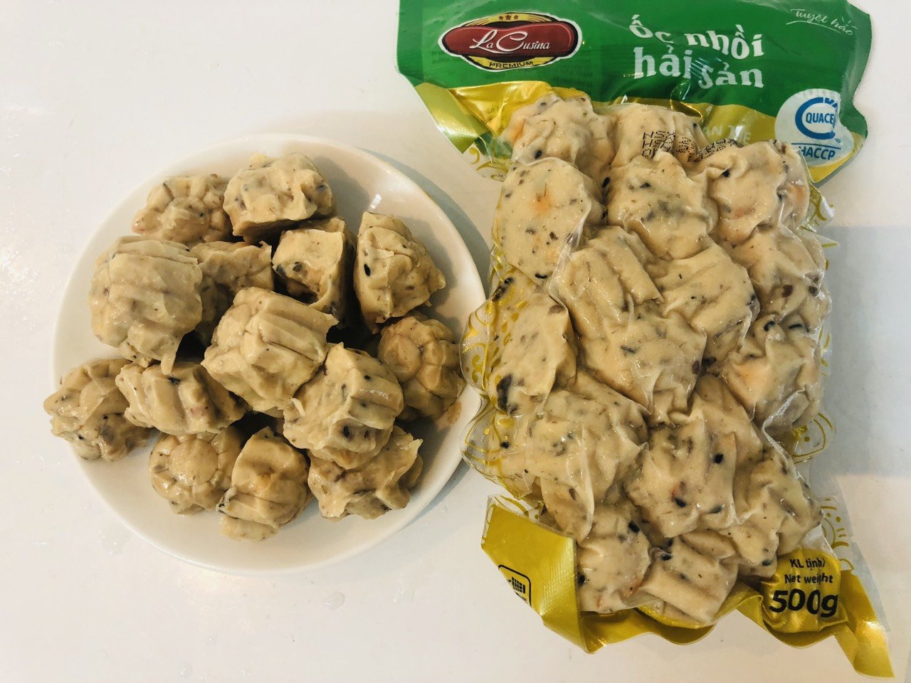 Ốc nhồi hải sản siêu ngon, 500g