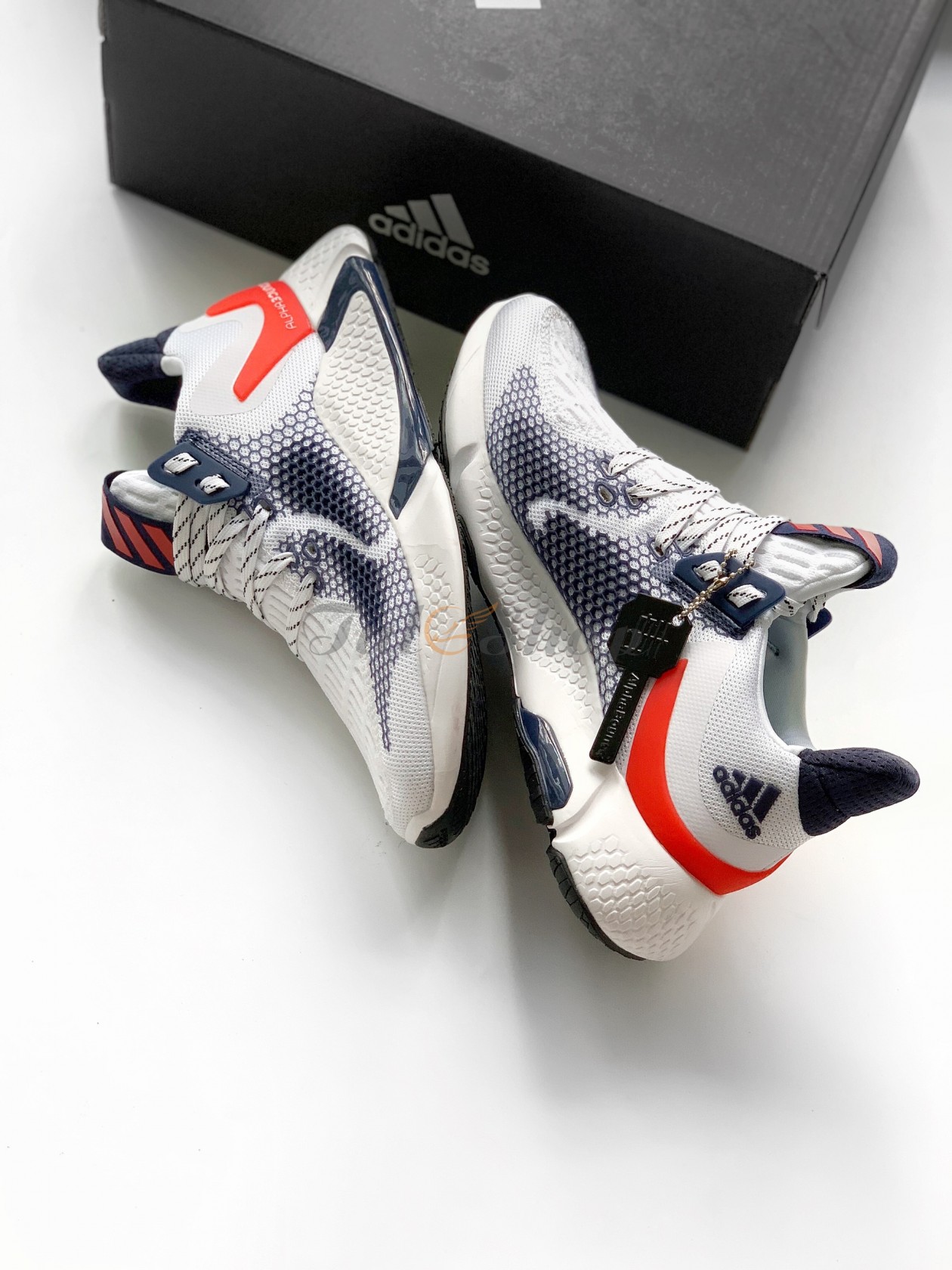 Giày Thể Thao ALPHA WHITE RED BLUE Nam , Nữ Cao Cấp (Full Box)