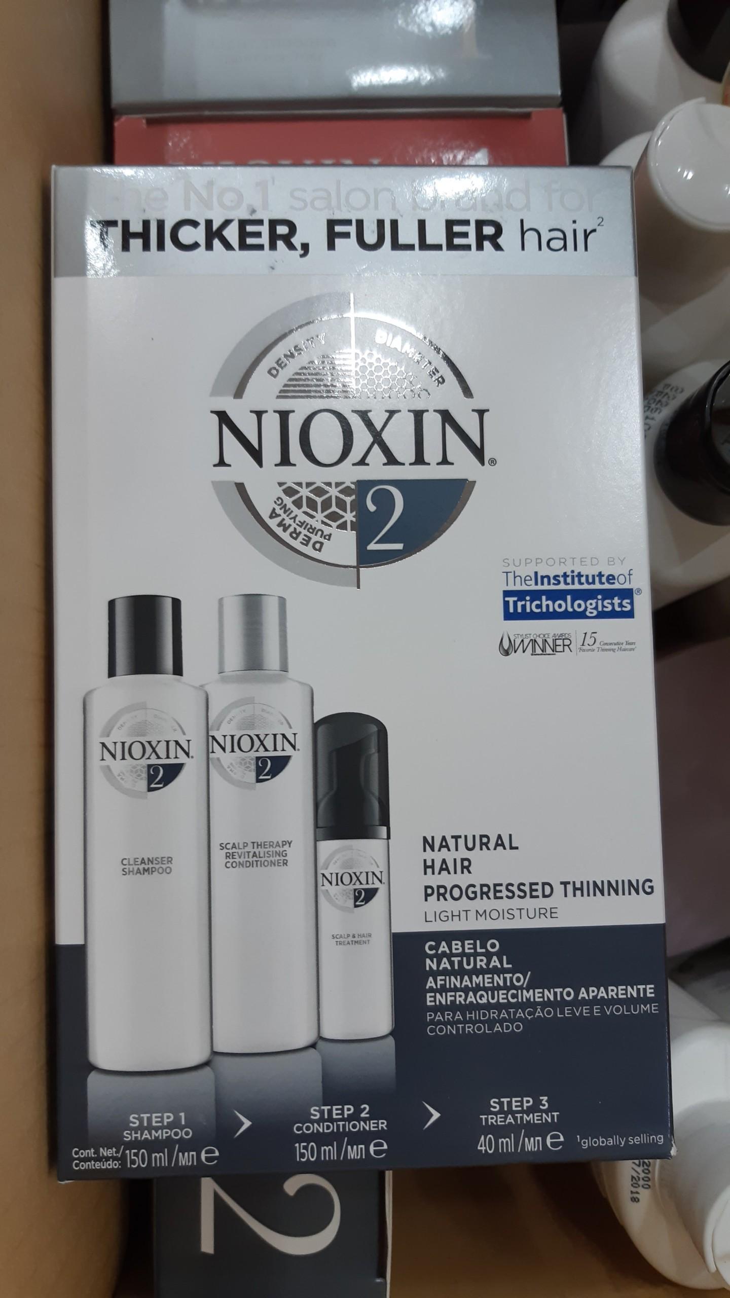 Bộ dầu gội Nioxin TrialKit chống rụng tóc System 2 150ml 2019 ( Natural Hair)
