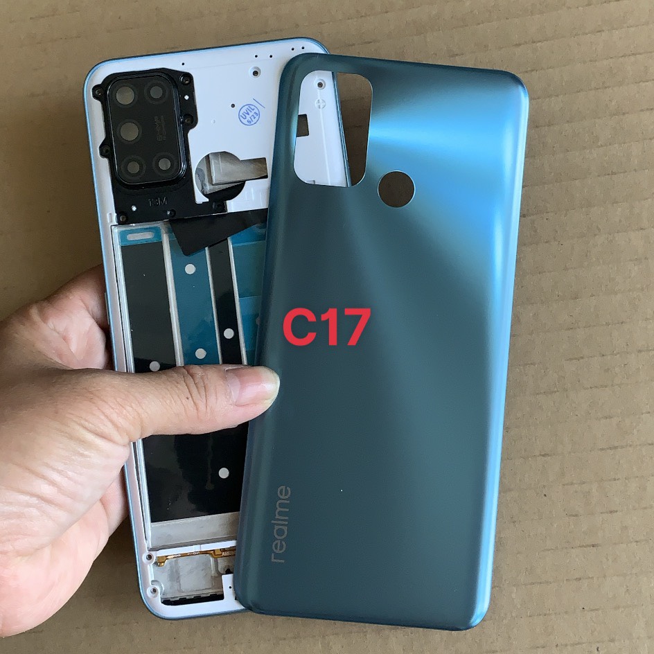 Bộ vỏ Realme 7i /Realme c17 ( kèm nút bấm và kính camera)
