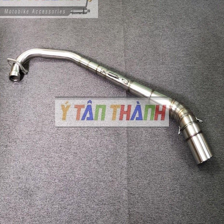 Cổ Pô 2 Khúc Inox 304 STB Cho Exciter 135 5 Số
