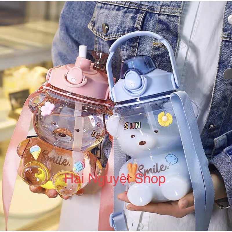 Bình đựng nước hình gấu dung tích 1 lít