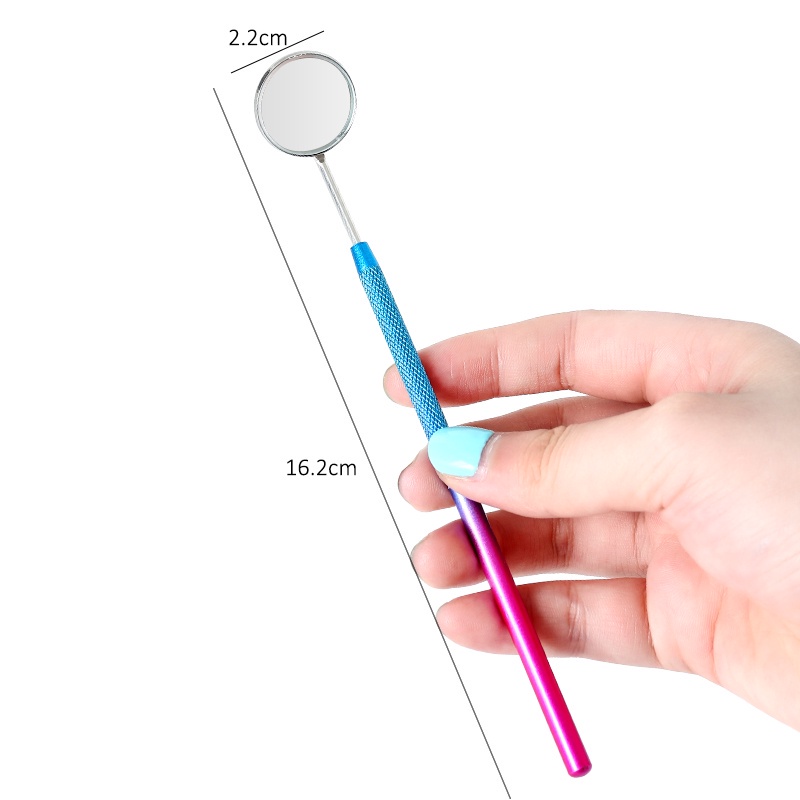 Multifunctional Round False Eyelash MirrorLong Handled Beauty MagnifierRemovable Mirror Tool For Checking False Eyelash Extensions.
