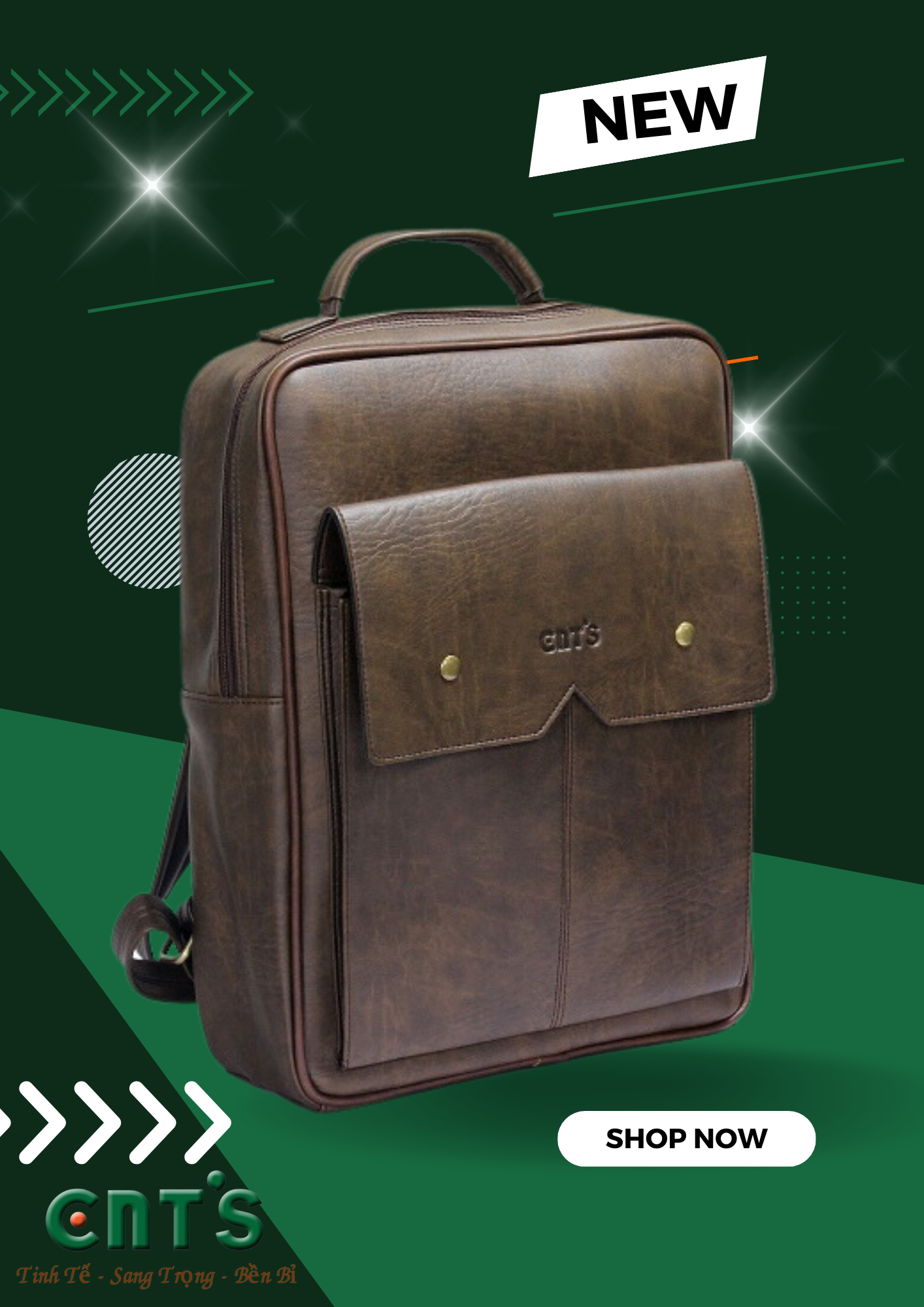 Balo đựng laptop unisex CNT BL62 thời trang