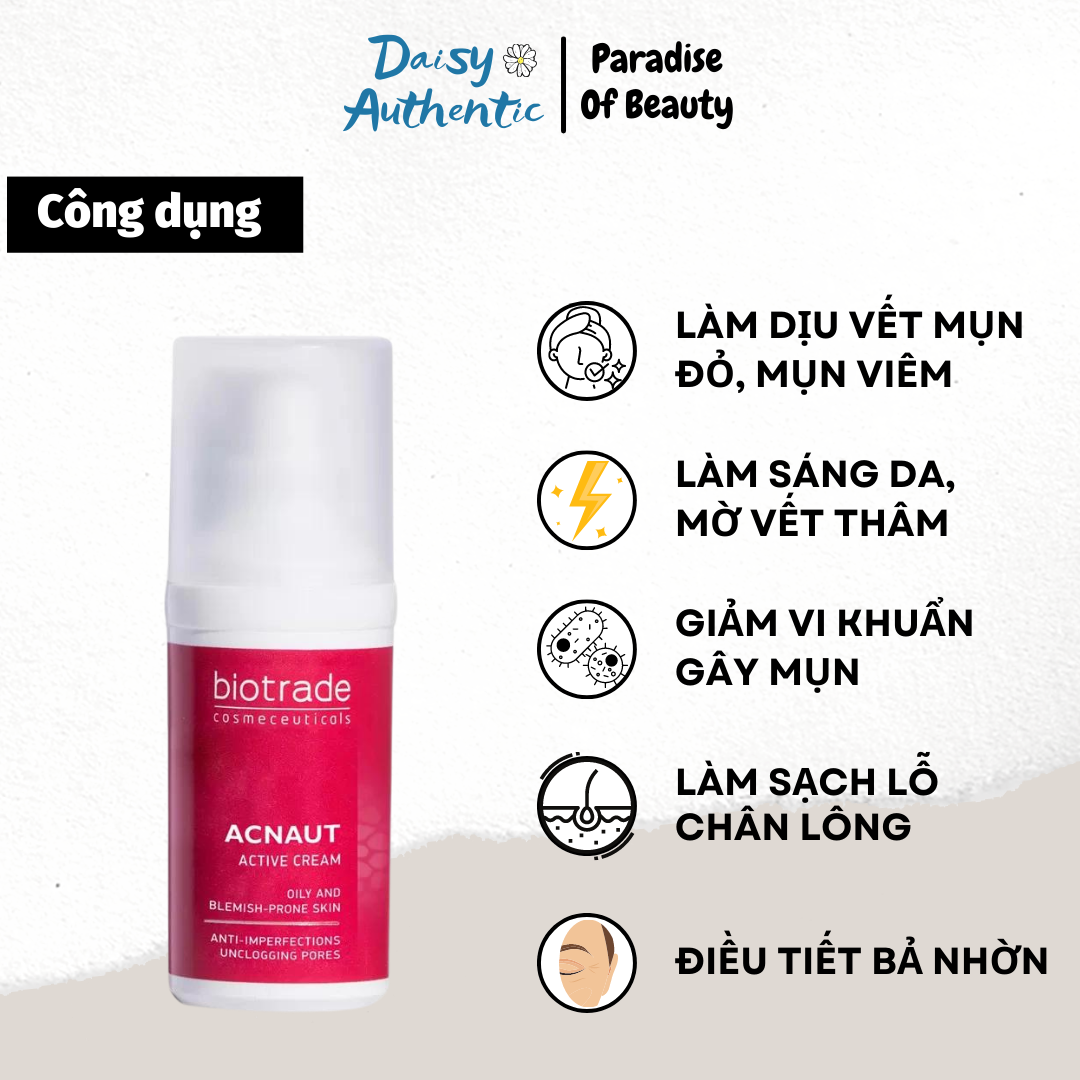 Kem Giảm Mụn Biotrade Acnaut Active Cream 30ml