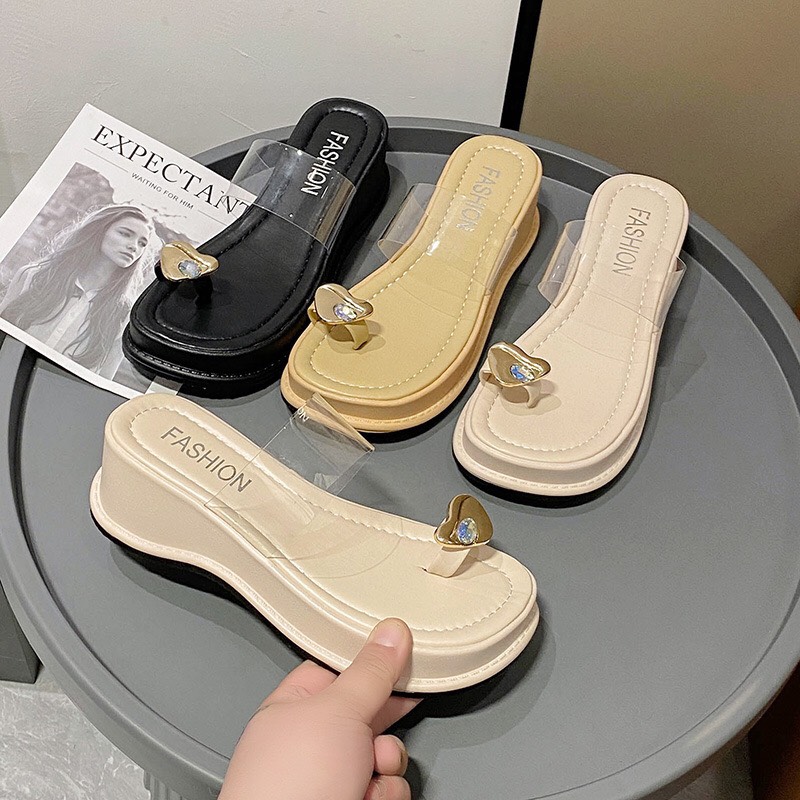 Sandal nữ quai trong LOVE chất xịn đế siêu êm