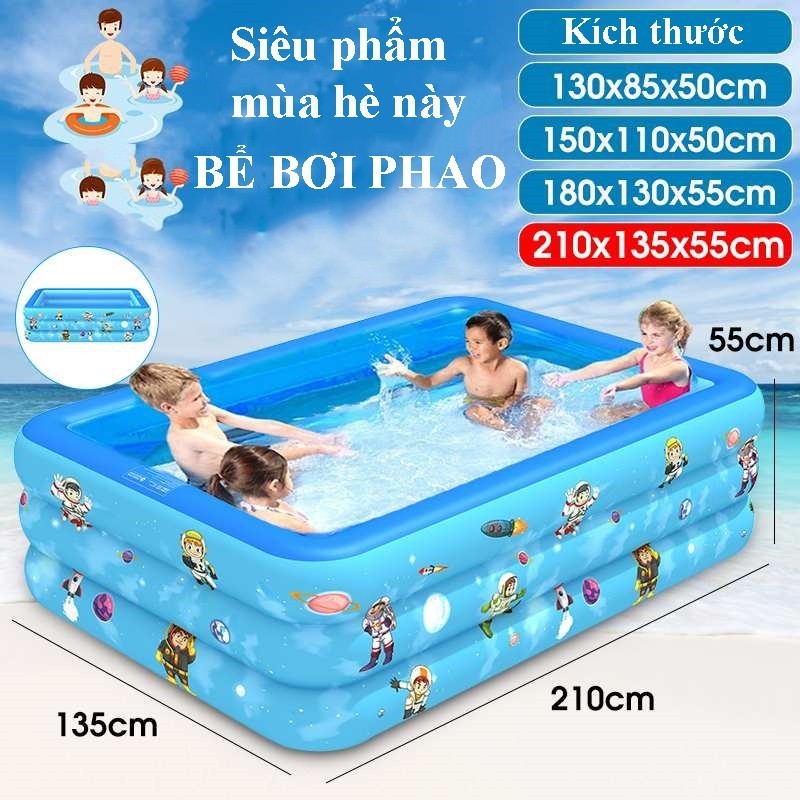 phao bơi , bể bơi 1m5 3 tầng cho bé