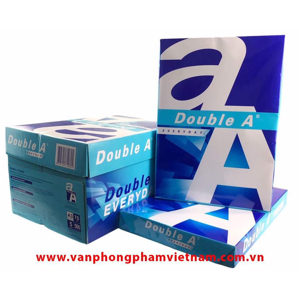 Giấy in Double A A3, A4, A5 ĐL 70 gsm, 80 gsm 500 sheets