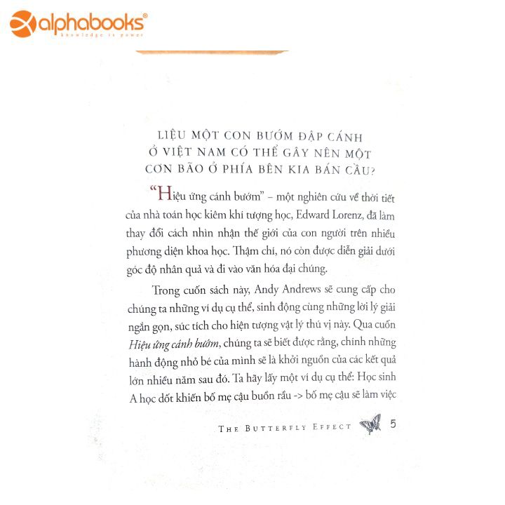 Sách Alphabooks - Hiệu Ứng Cánh Bướm